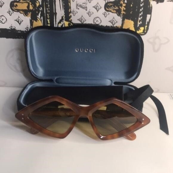 New Authentic Gucci Havana Stylish Brown Sunglasses GG0496S 002 - Picture 5 of 14